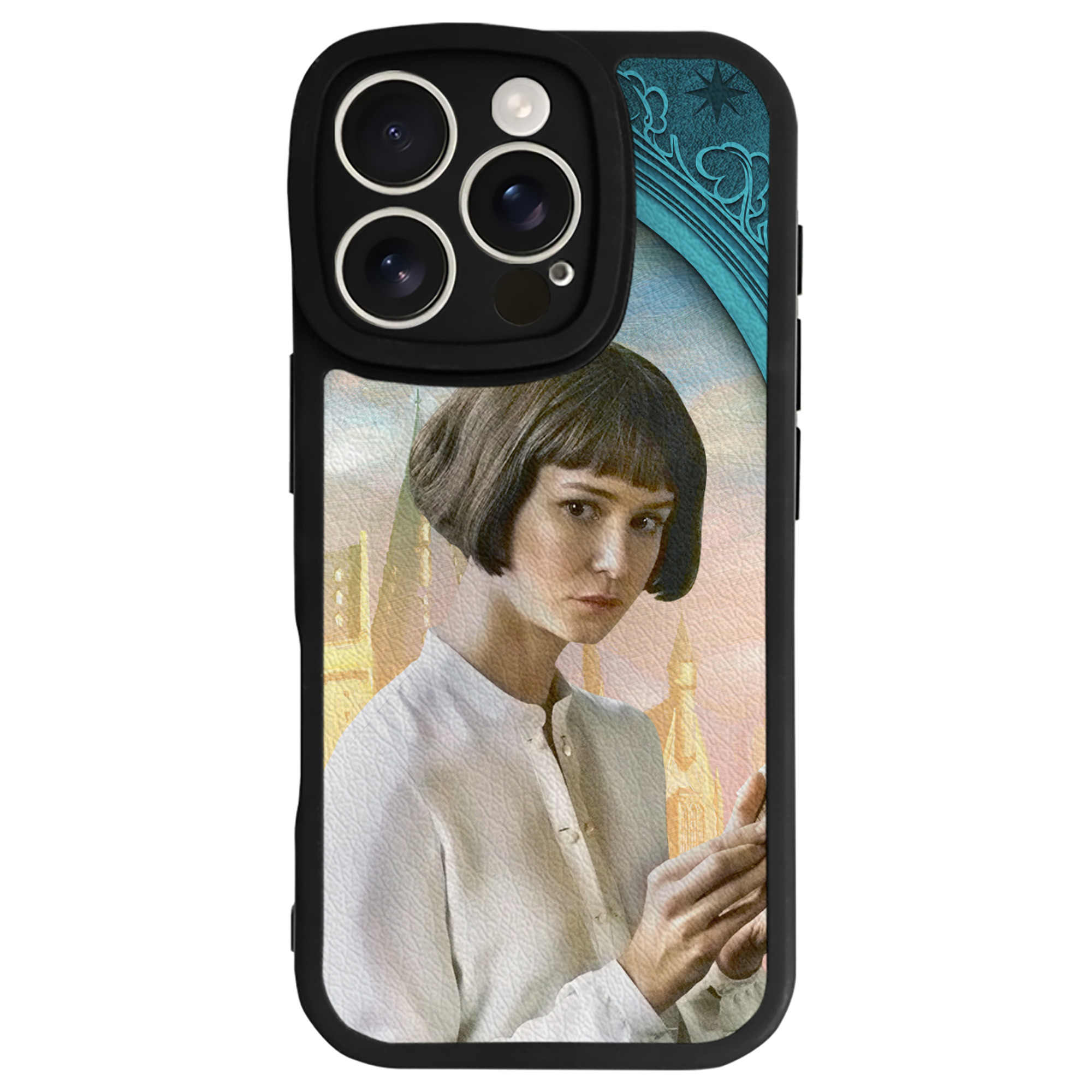 （画像用） Harry Potter ハリー・ポッターシリーズ 【iPhone 16シリーズ対応】シリコンスマホケース（レザー調） 材質：シリコン